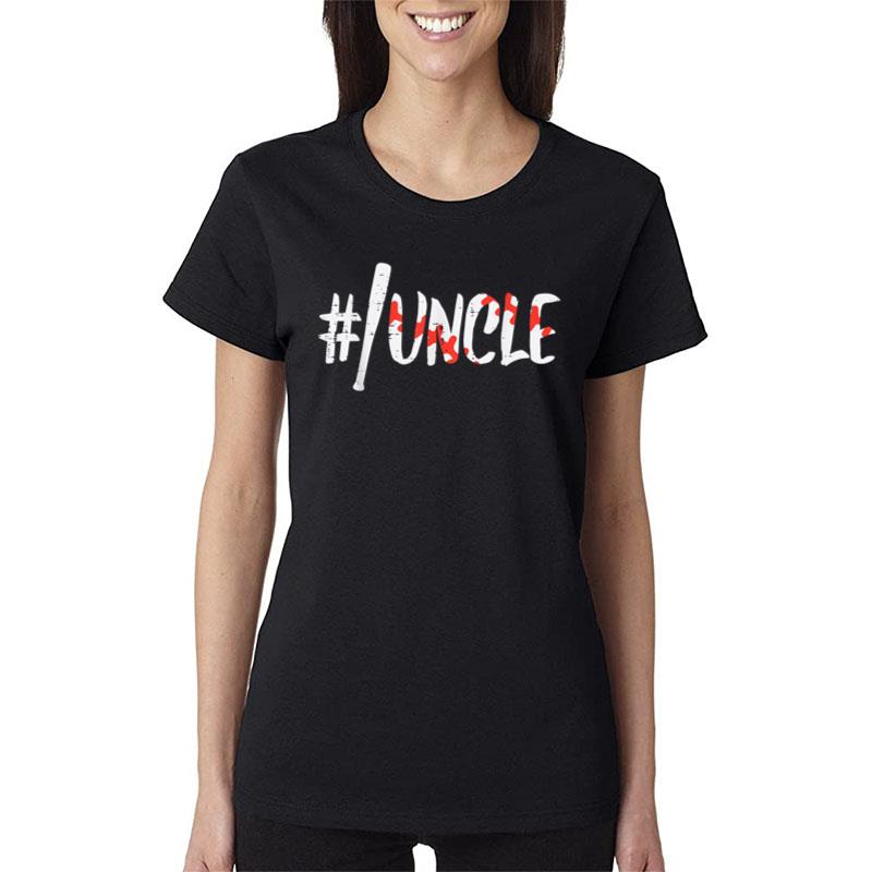 Hashtag #Baseball Bat Uncle Fathers Day Sports Player Men Women T-Shirt