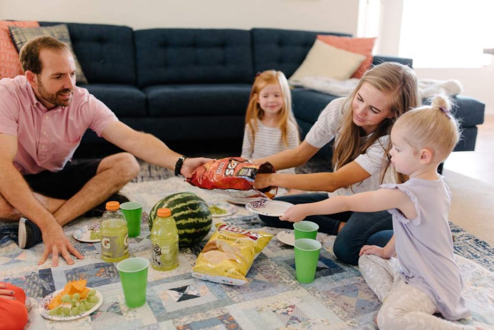 Have an indoor picnic