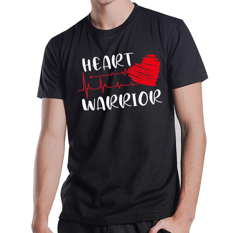 Heart Warrior Chd Awareness Present Congenital Heart Disease T-Shirt