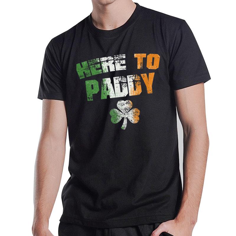 Here To Paddy Shamrock Green Clover Boy Girl T-Shirt