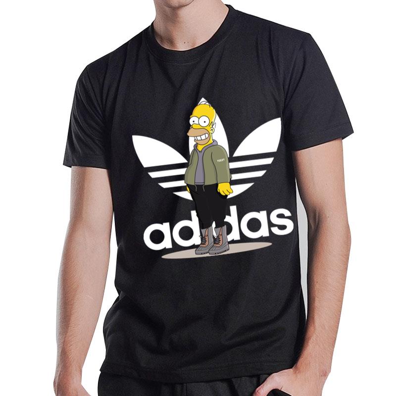 Homer Simpson Bape Adidas T-Shirt