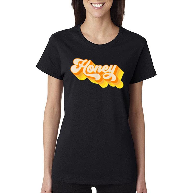 Honey Honey Retro Honey Distressed Women T-Shirt