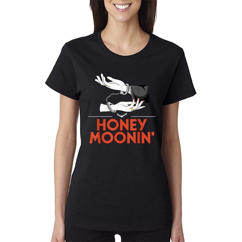 Honey Moonin Honeymoon Bridal Party Newlywed Bridal Shower Women T-Shirt