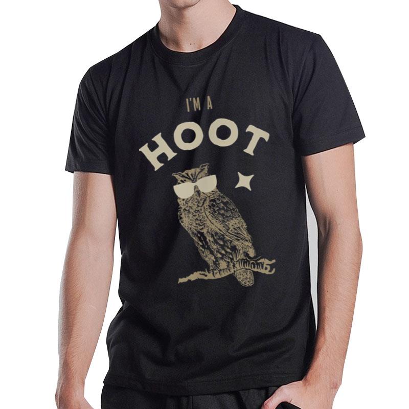 Hootin' And Coolin' Sunglasses Owl Funny Design Retro T-Shirt