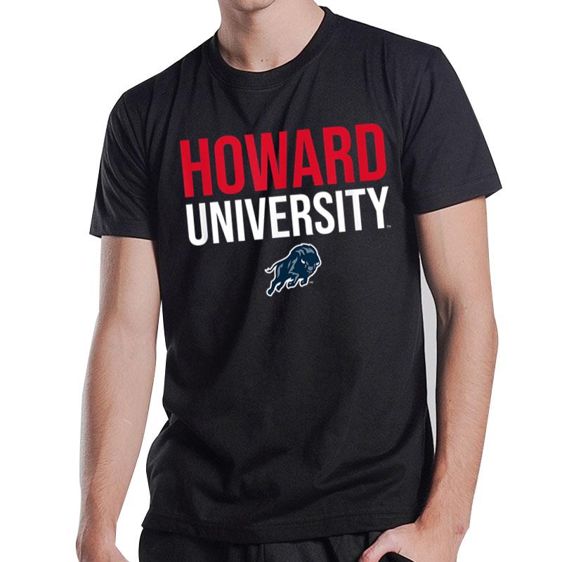 Howard University Bison Stacked T-Shirt