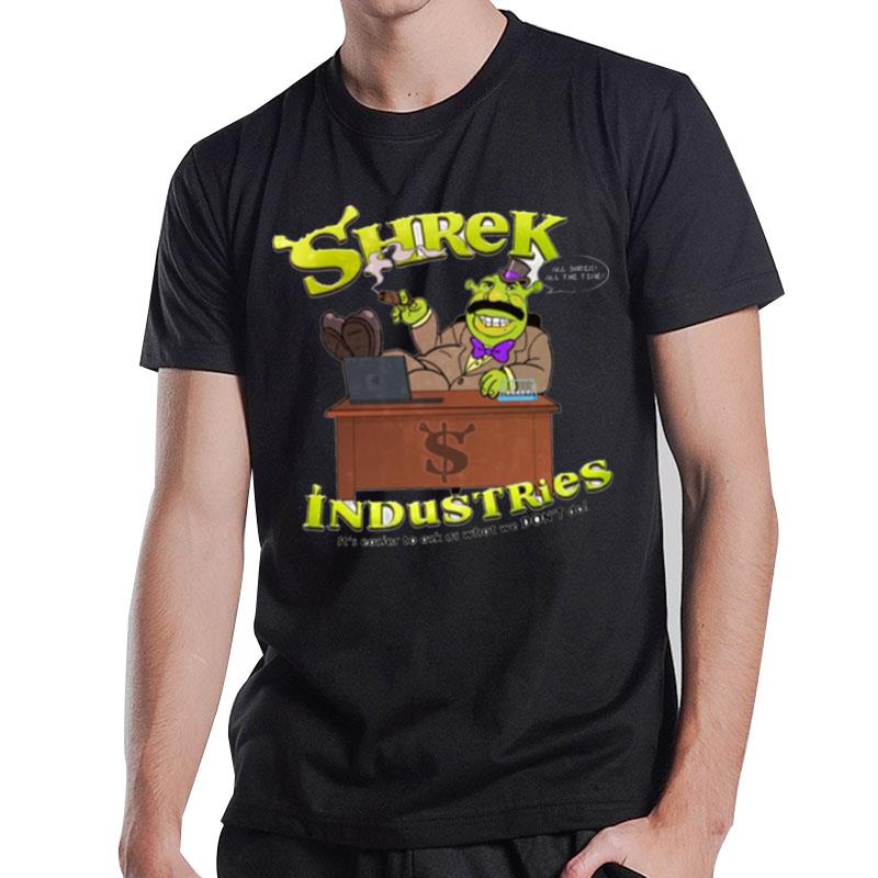 $Hrek Industries Cartoon Art Shrek T-Shirt