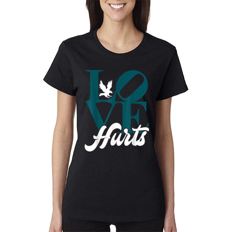 Hurts So Good Eagles Fan Love Hurts Eagles Fan Vintage Women T-Shirt