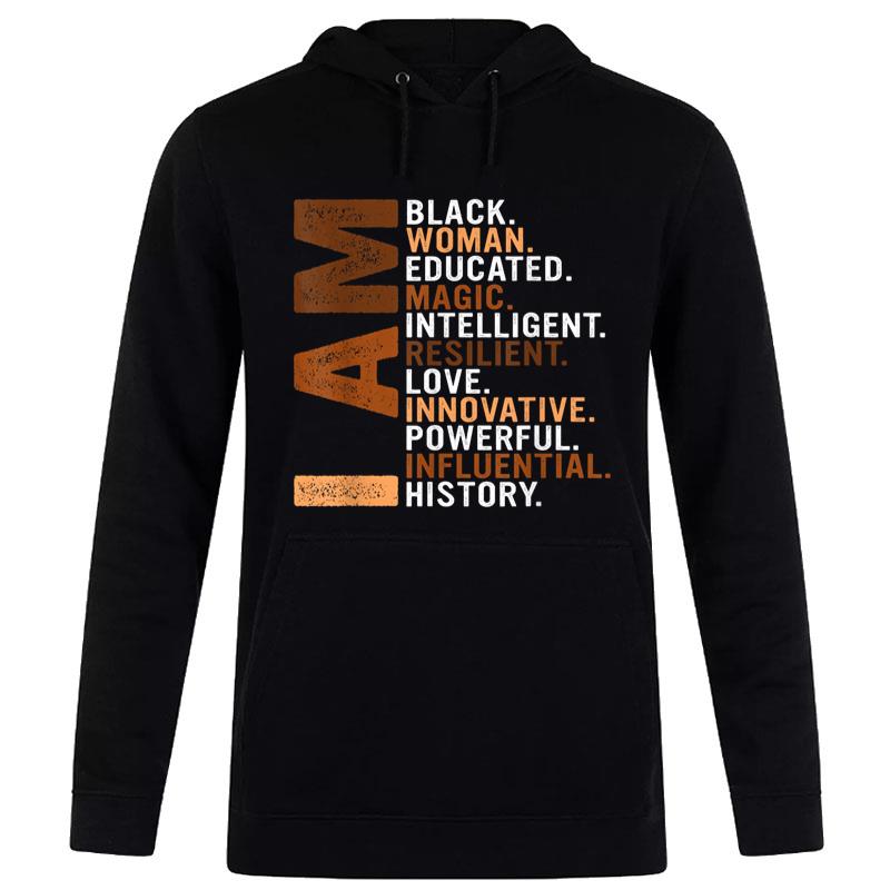 I Am Black Man Educated Melanin Black History Juneteenth Hoodie