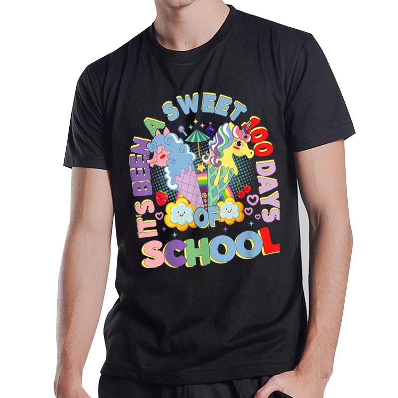 It'S Been A Sweet 100 Days Of School Kawaii Unicorn T-Shirt