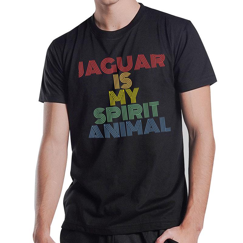 Jaguar Is My Spirit Animal Retro 70S Vintage T-Shirt