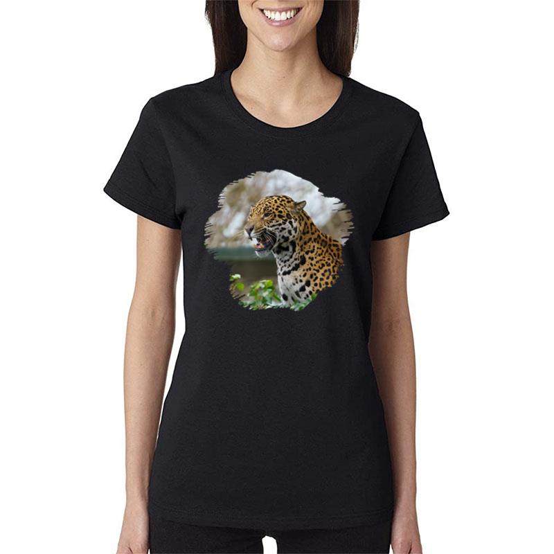 Jaguar Showing His Teeth Women T-Shirt