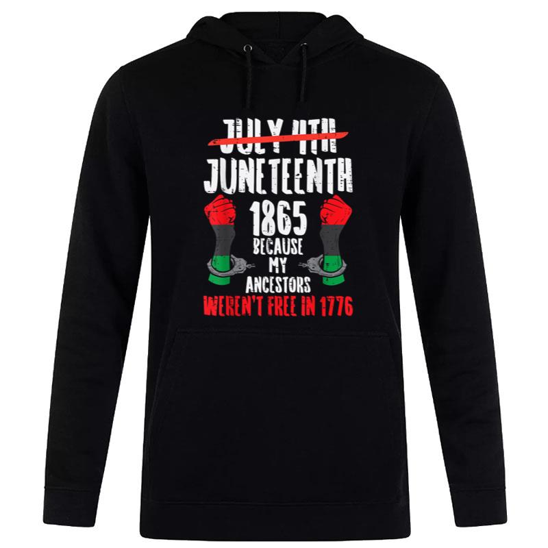 Juneteenth 1865 African Fist Black History Pride Hoodie