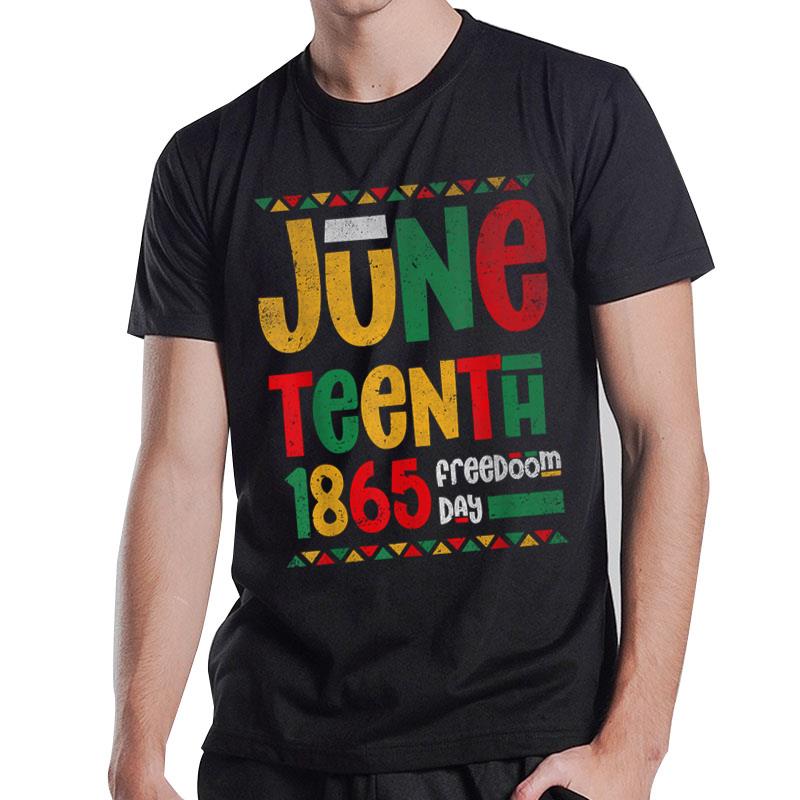 Juneteenth 1865 Freedom Day Celebrate Black History T-Shirt