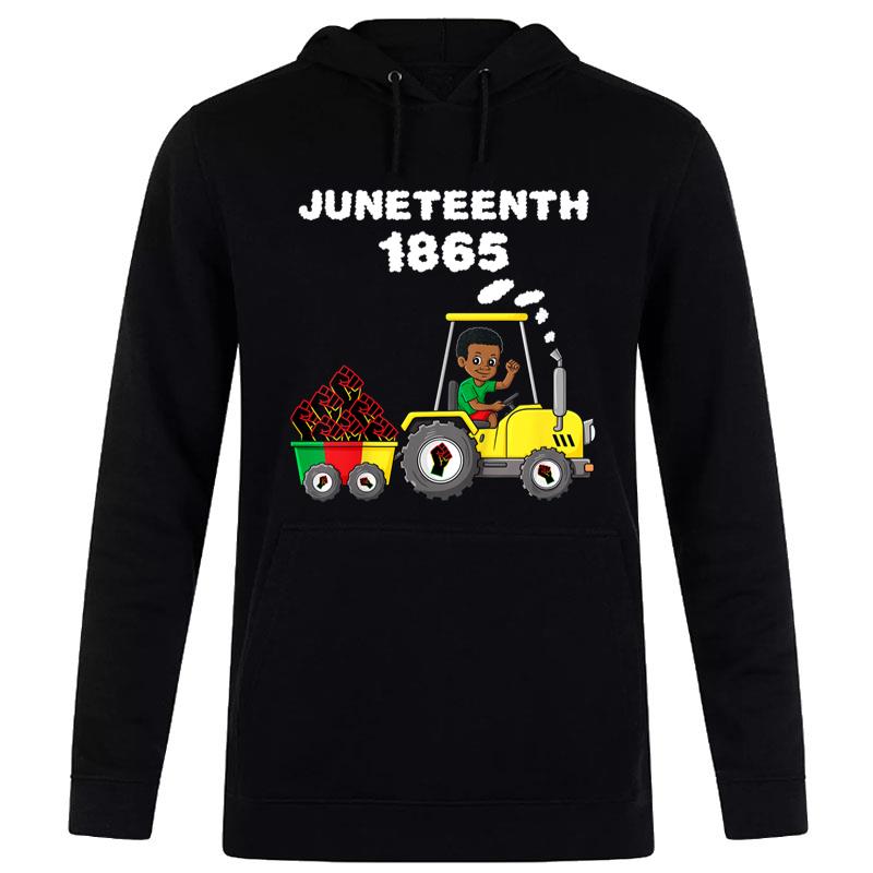 Juneteenth 1865 In Tractor Funny Toddler Fist Hoodie