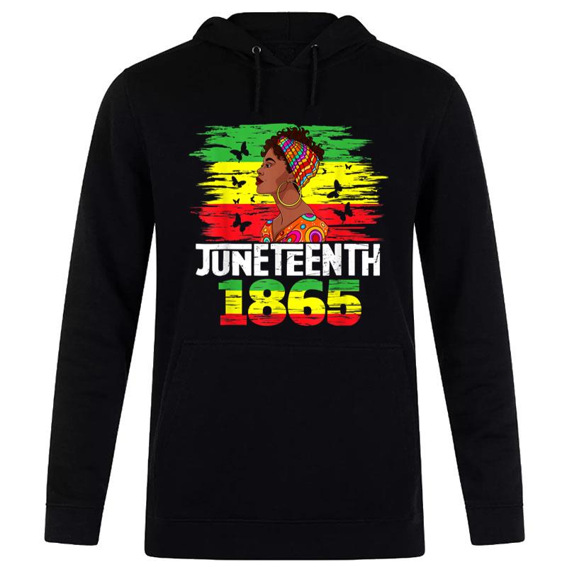 Juneteenth 1865 Independence Day Black Pride Black Hoodie