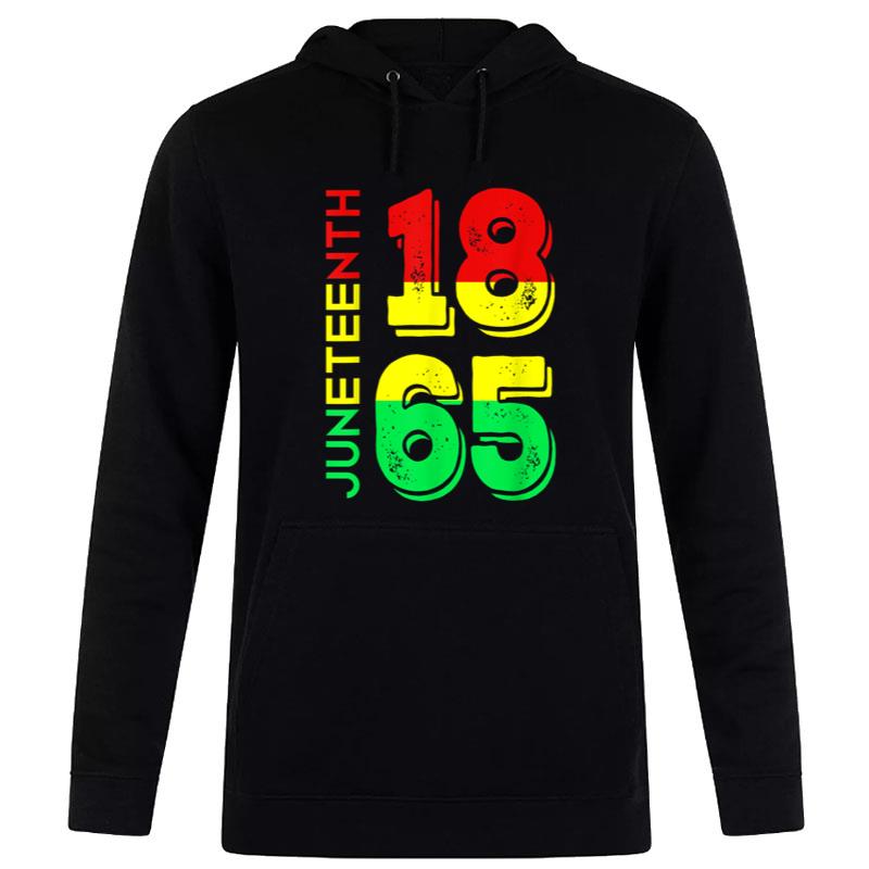 Juneteenth 1865 Independence Day Black Pride Hoodie