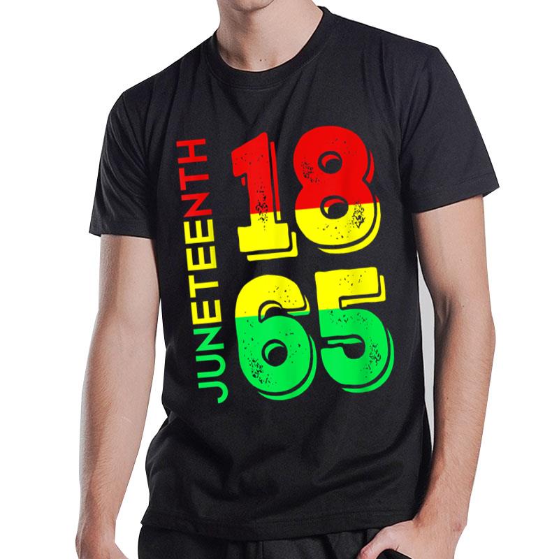 Juneteenth 1865 Independence Day Black Pride T-Shirt