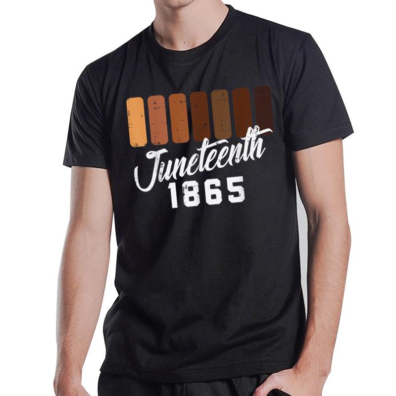 Juneteenth 1865 Melanin Shades June 19Th T-Shirt