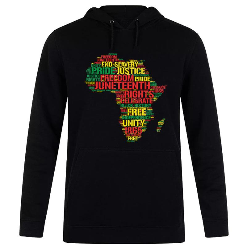 Juneteenth Africa Map Rds June 19Th 1865 Hoodie