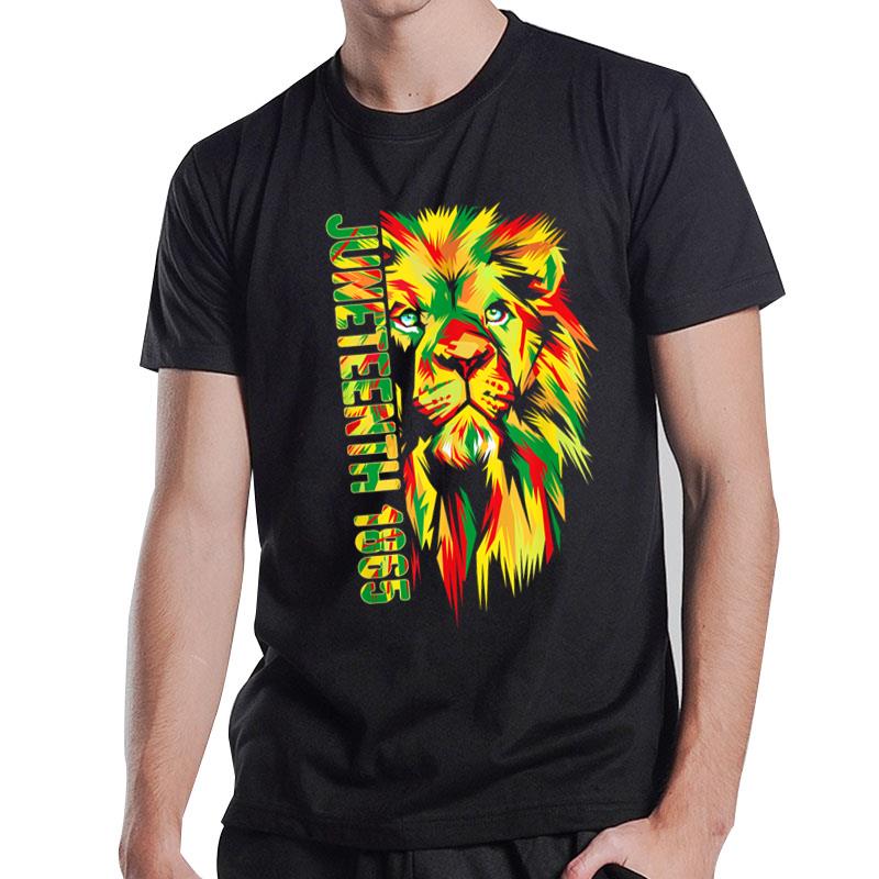 Juneteenth African American Black Lion 1865 King T-Shirt