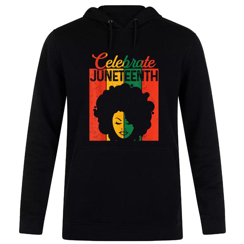 Juneteenth Afro Black 1865 Independence Day Hoodie