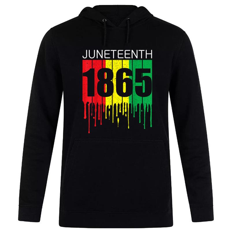 Juneteenth Black African American Flag Freedom Vintage Hoodie