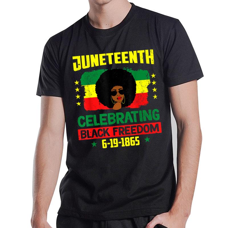 Juneteenth Black Freedom History American African Afro T-Shirt