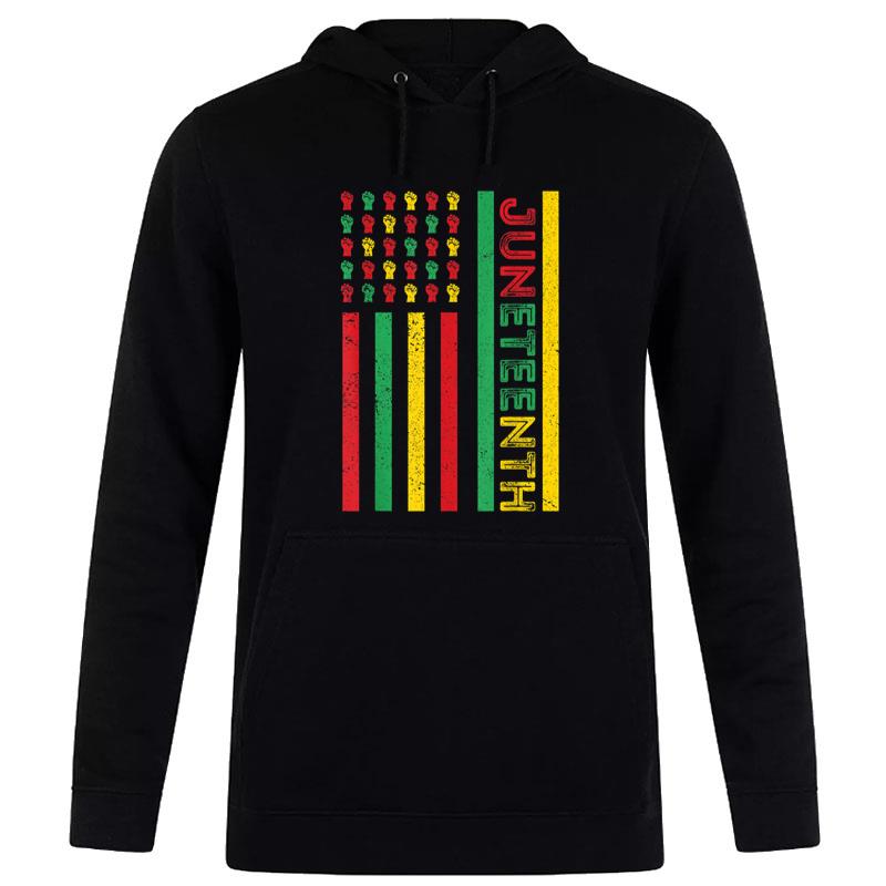 Juneteenth Black History Month Flag Hoodie