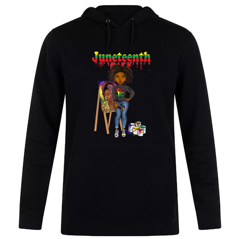 Juneteenth Black Melanin Artist Hoodie