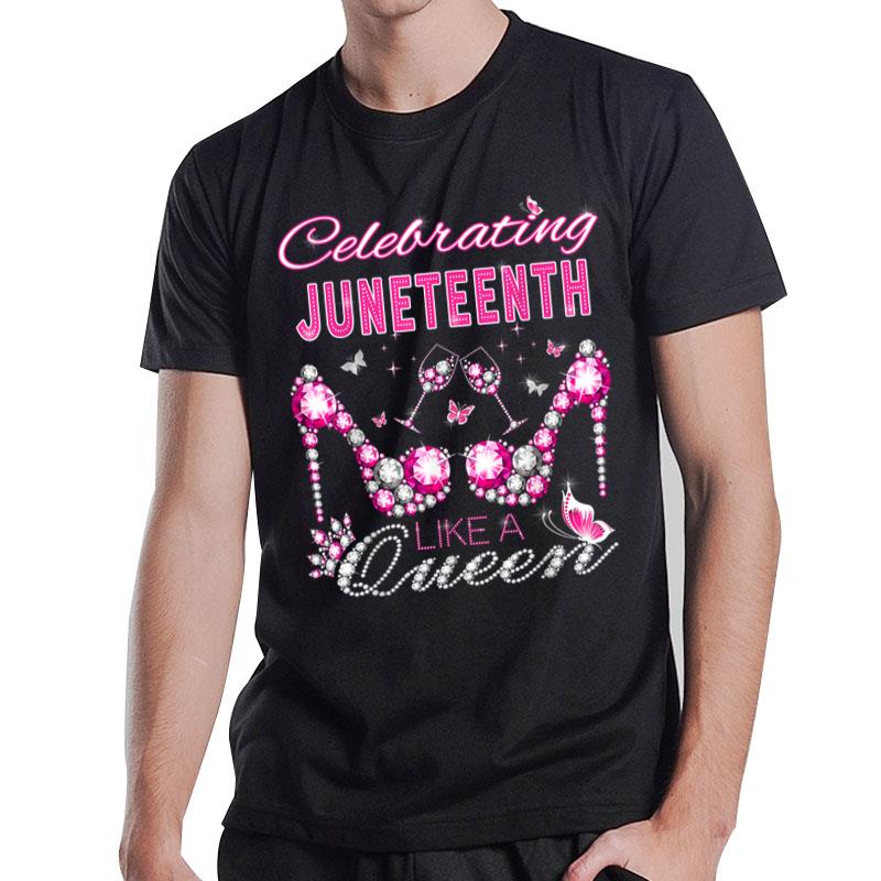 Juneteenth Black Queen Celebrate Independence T-Shirt