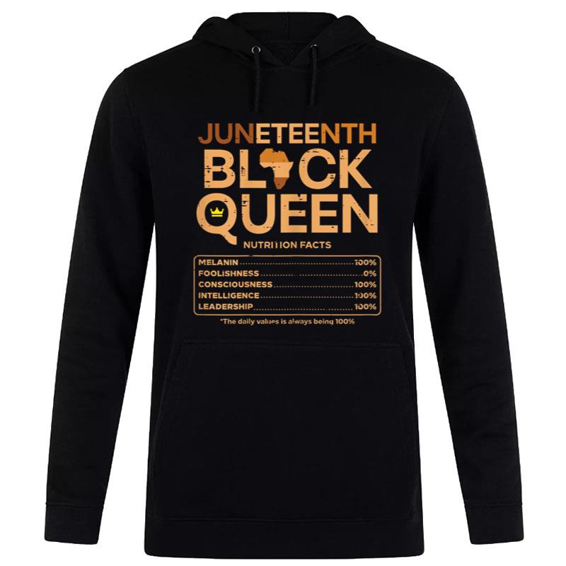 Juneteenth Black Queen Melanin Nutrition Matching Mom Mama Hoodie