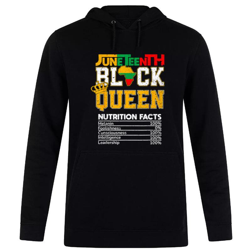 Juneteenth Black Queen Nutrition African American Hoodie