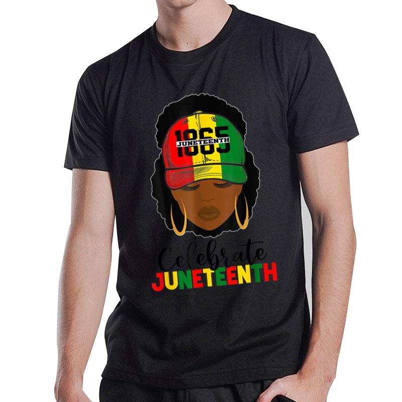 Juneteenth Celebrate 1865 June 19Th Black Black Pride T-Shirt