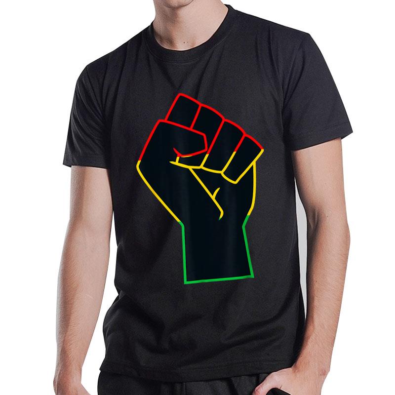 Juneteenth Celebrates Black African American Freedom Fist T-Shirt