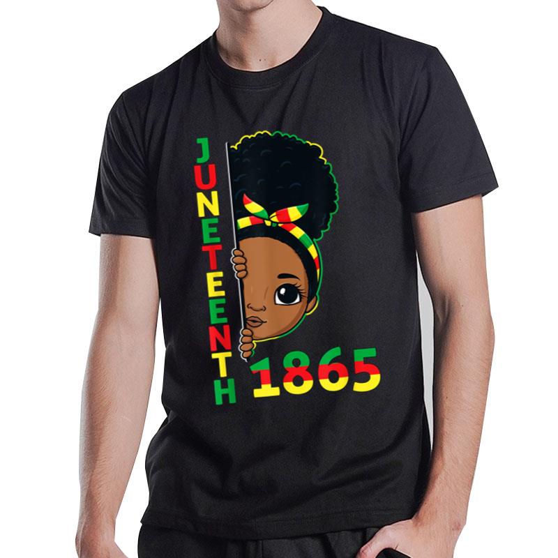 Juneteenth Celebrating 1865 Brown Skin Princess T-Shirt