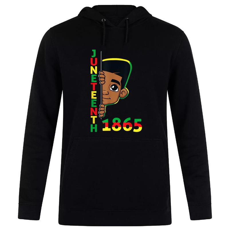 Juneteenth Celebrating 1865 Cool Brown Skin King Hoodie