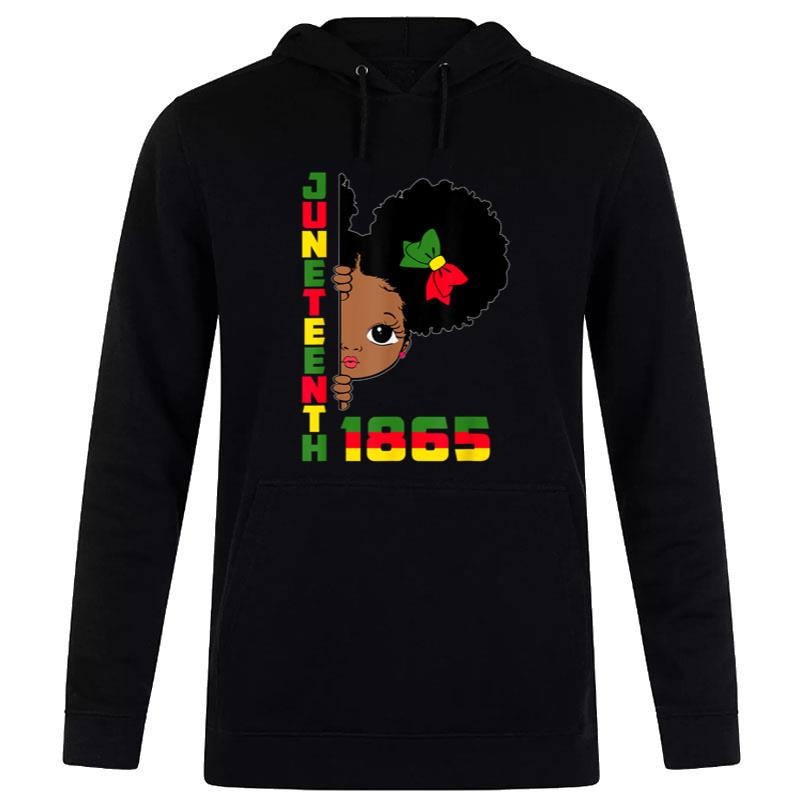 Juneteenth Celebrating 1865 Cute Black Hoodie