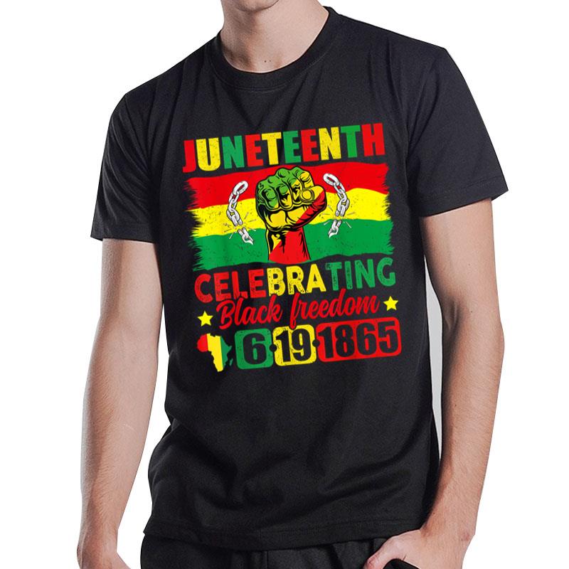 Juneteenth Celebrating Freedom 06-19-1865 Juneteenth T-Shirt