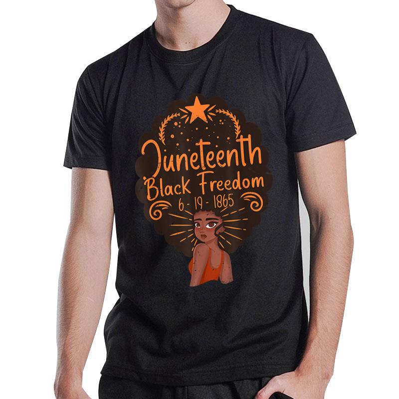 Juneteenth Celebrations Through Glasses Of Bold Black T-Shirt