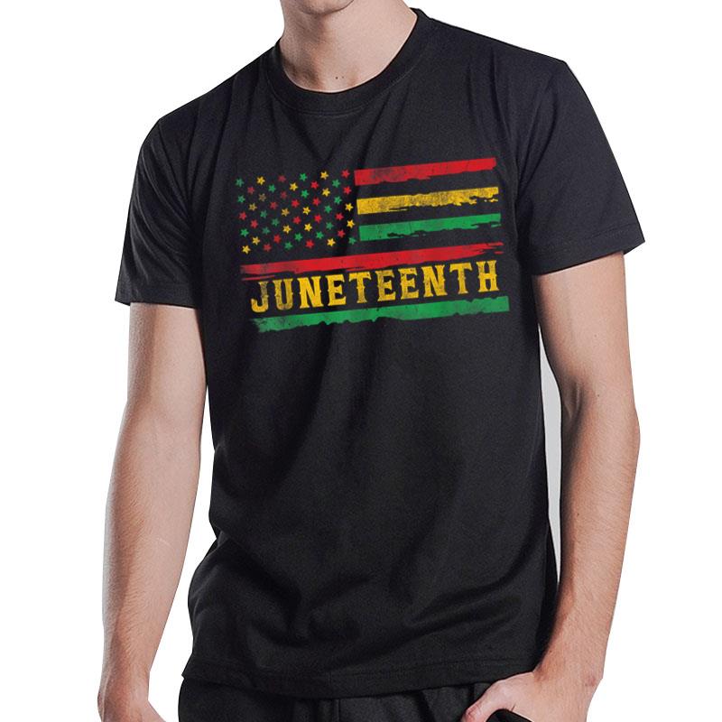 Juneteenth Flag African American T-Shirt