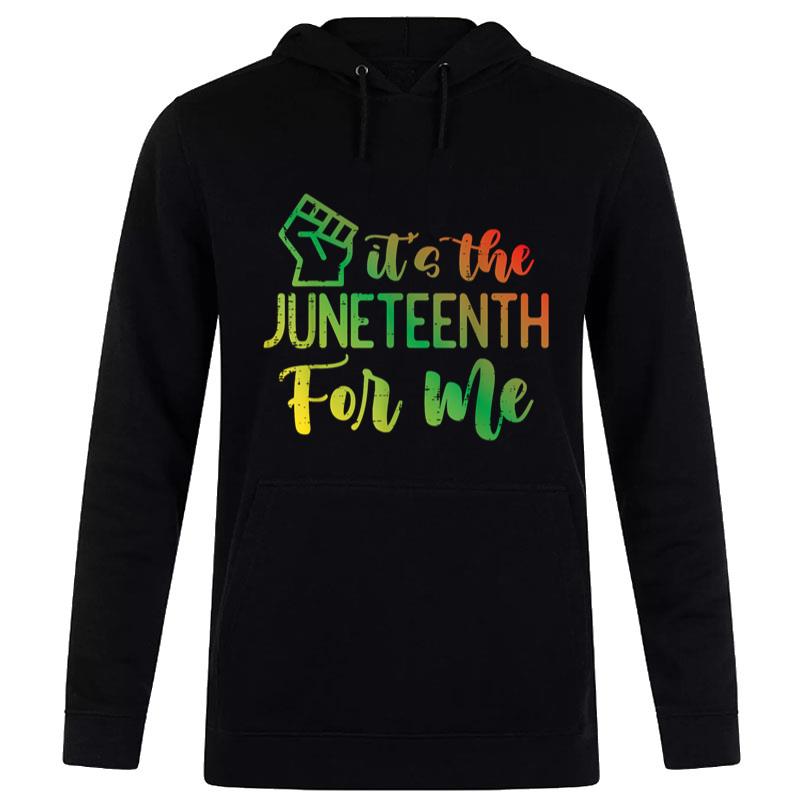 Juneteenth For Me Fist 1865 African American Hoodie