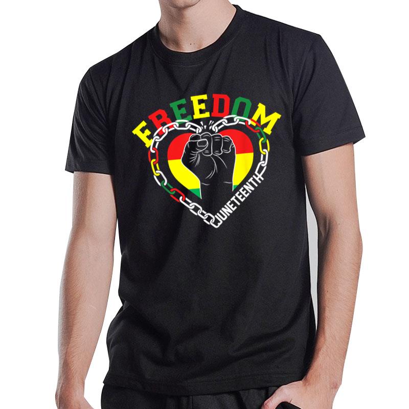 Juneteenth Freedom Breaking Every Chain Since 1865 T-Shirt