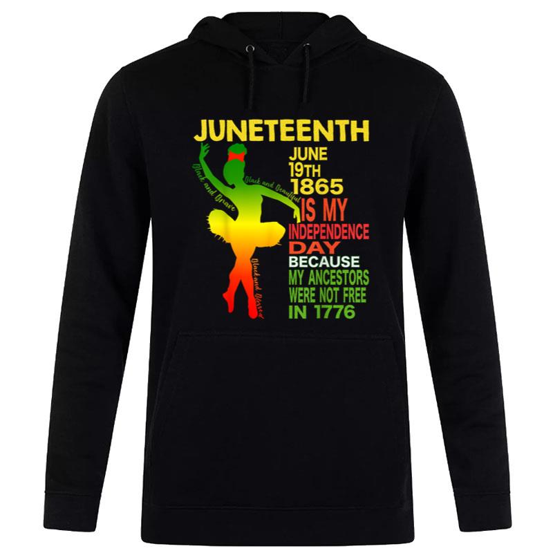 Juneteenth Independence Black Dancer Ballerina Hoodie