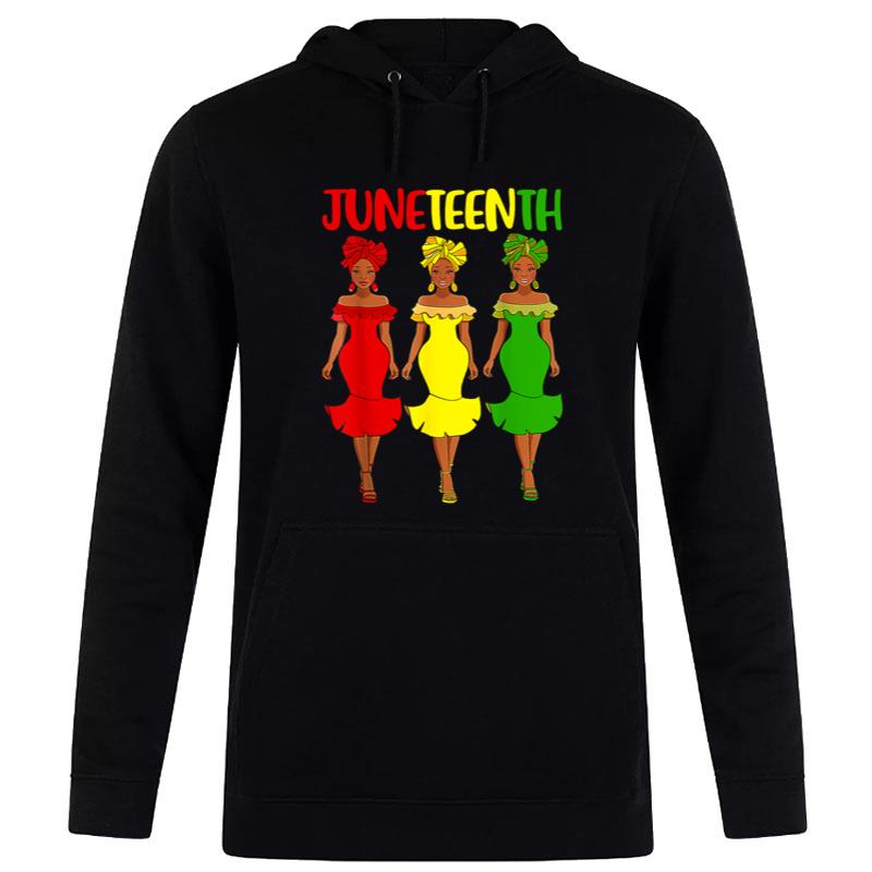 Juneteenth Is My Independence Day Afro Melanin Black Hoodie