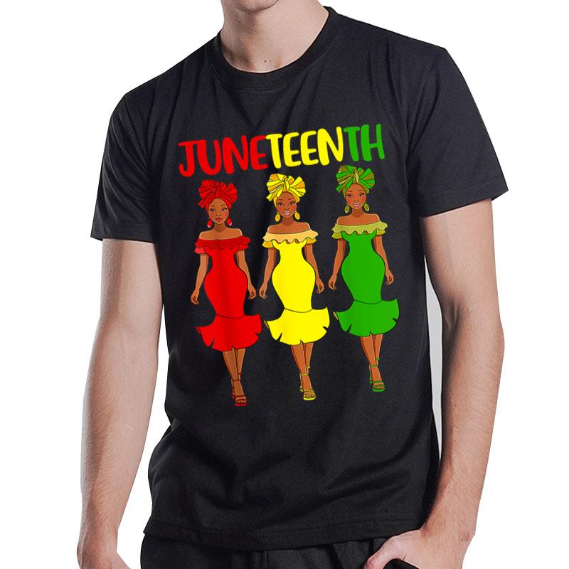 Juneteenth Is My Independence Day Afro Melanin Black T-Shirt