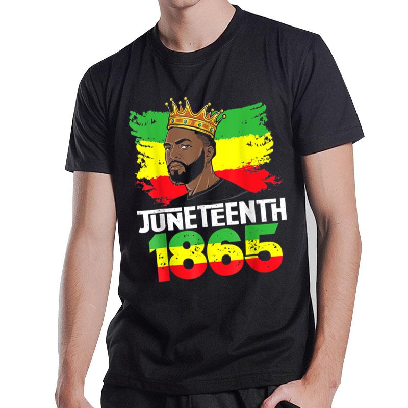 Juneteenth Is My Independence Day Black Black King Pride T-Shirt