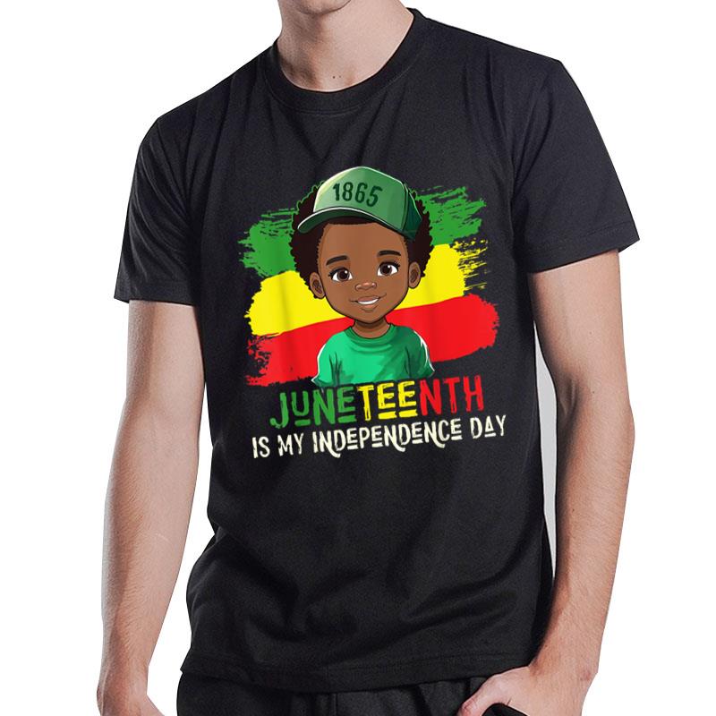 Juneteenth Is My Independence Day Brown Skin King T-Shirt