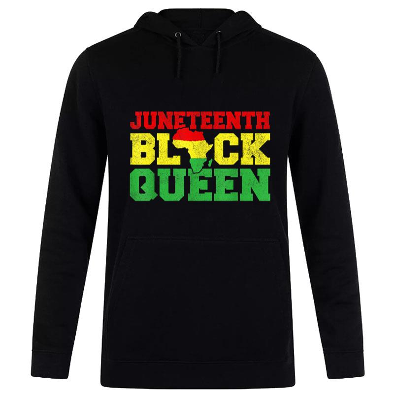 Juneteenth Juneteenth Black Queen Map Hoodie