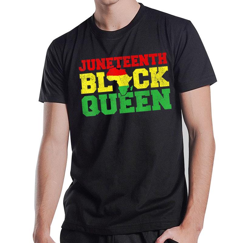 Juneteenth Juneteenth Black Queen Map T-Shirt