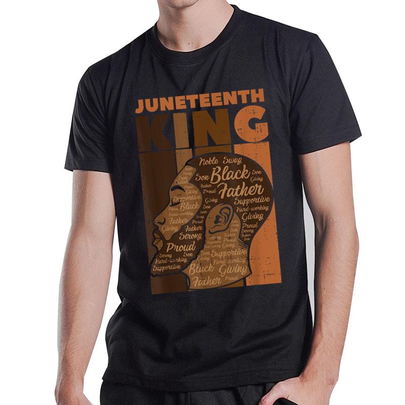 Juneteenth King Black Father Melanin African Dad Papa T-Shirt